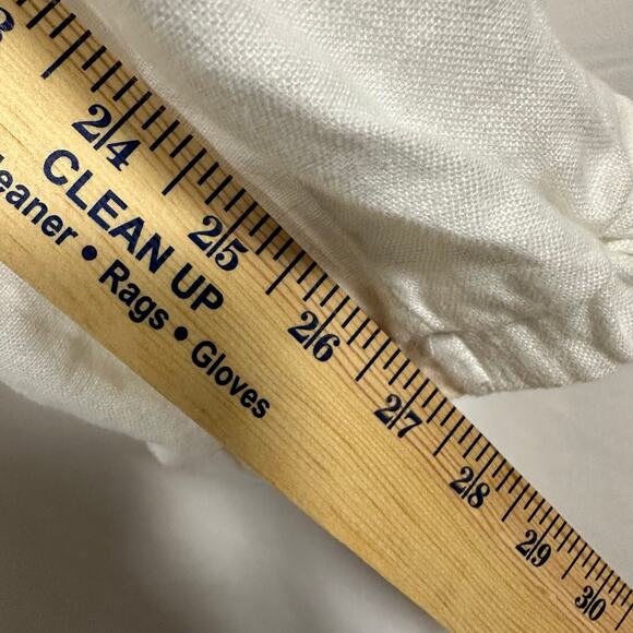 Lauren‎ Ralph Lauren White Linen Cargo Jogger Pants NWT Sz 12 Preppy Coastal - Picture 13 of 13